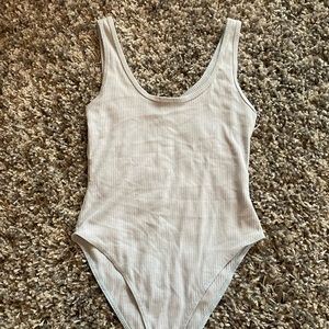 Super cute mint/white bodysuit plain small/medium
